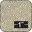 Jungle Print Leopard Print Cotton Fabric-for Dollhouse Miniatures