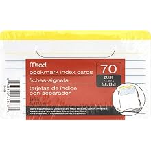 Mead Book, mark Index Cards (63078)