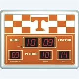 Tennessee Volunteers NCAA Scoreboard Clock & Thermometer (14x19)