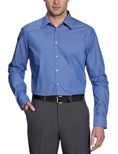 Strellson Premium Herren Businesshemd Slim Fit 126211/Quentin, Gr. 42 (L), Blau (18) Preisvergleich