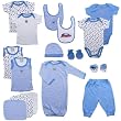 Luvable Friends 16-Piece Deluxe Layette Set, 0-6 Months, Blue