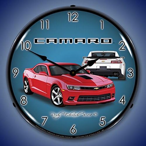 2014 SS Red Hot Lighted Wall Clock