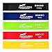Jaguarro Fitness Experts Exercise Resistance Loop Bands - Set of 5 Multicolor Fitness Bands - Carry Bag and eBook