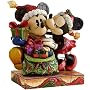 Jim Shore MICKEY & MINNIE HOLDAY KISS Disney Traditions
