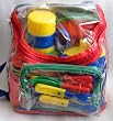 Kitchen Creations - Backpack and Dinnerware Set - 30 Piece Set - Multi Color Design