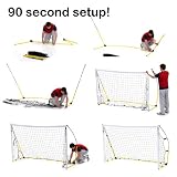 picture of Kickster Academy Ultra Portable Football Goal - Yellow, 8 x 5 ft