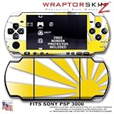 Rising Sun Yellow WraptorSkinz Skin and Screen Protector Kit fits Sony PSP  ....