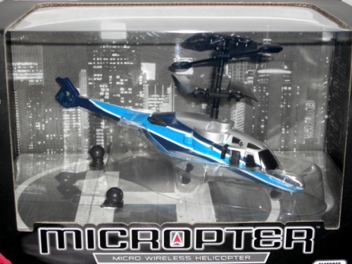 Propel RC Micropter - Wireless Micro Helicopter--Blue and Silver
