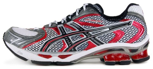ASICS Men's GEL-Kinetic 3 Running Shoe,White/Onyx/Flame,10.5 M US