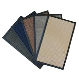 Nottingham Carpeted Mats - Natural Rubber Backed Mats - Blue; Brown; Charcoal; Tan; Gray