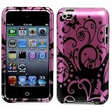 New Ipod Touch 4G Purple Design Swirl Back cover protective case'