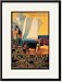 Black Framed/Matted Print 17x23, Visit Romantic Spain: Rapid Direct Steamship Service from New York to Sevilla