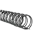 WireBind Spines, 3/8" Diameter, 75 Sheet Capacity, Black, 100/Box