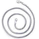 Effortless Style: Unisex Stainless Steel 20 Inch Snake Chain Necklace Free Shipping