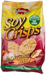 Glenny's Soy Crisps, Organic Original Barbeque, 3.5-Ounce Bags (Pack of 6)