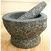 Stone (Granite) Mortar and Pestle, 7 in, 2+ cup capacity