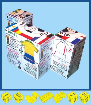 Childrens Toyshop  Toys : World Football Cube (8 - 108 years)
