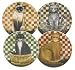 Sakura Country Kitties Dessert Plates, Set of 4 in a Hat Box