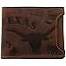 Fossil Texas Longhorns Brown Leather Shut Out Bifold Wallet