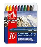 Classic Neocolor II Water-Soluble Pastels, 10 Colors