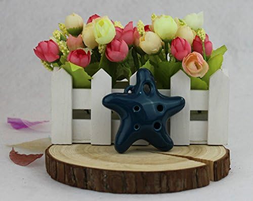 Ceramic Handmade 6 Hole Ocarina Easy to Learn,Suitable for Kids and Children