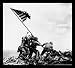 Flag Raising on Iwo Jima (February 23, 1945) Gold Wood-Mounted Art Poster Print - 13 X 19