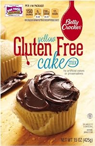 Betty Crocker Gluten Free Yellow Cake Mix, 15-Ounce Boxes (Pack of 6)