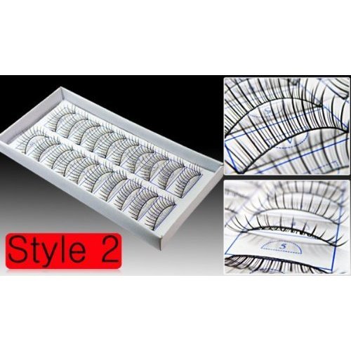 10 Pairs of Reusable Natural & Regular Long False Eyelashes