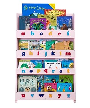 Tidy Books Alphabet Bookcase - Pink