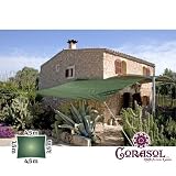 Produkt-Bild: Corasol Premium Sonnensegel, 3,5x4,5m, rechteckig, waldgr&uuml;n