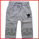 SHISKY スカルペイズリー柄キッズジュニア7分丈スウェットパンツ110cm120cm130cm140cmブランド子供服