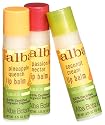 Alba Hawaiian Tropical Lip Balm Trio, Passion Fruit, Coconut Cream & Pineapple Guench, 4.2-Ounce Sticks (Pack of 2)