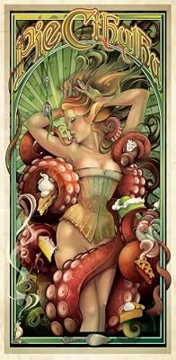 "Pie Cthulhu" 12x24 Archival Print
