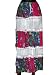 Womens Beautiful Bohemian Tier Cotton Long Skirt in White with Pink Blue Floral Print