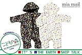 【子供服】 MIAMAIL (ミアメール) ポリエステルタフタ花柄カバーオール・ジャンプスーツ 70cm～90cm H52101