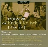 In Honor of Rudolf Kolisch