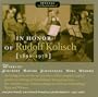 In Honor of Rudolf Kolisch