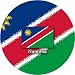 58mm Round Badge Style Fridge Magnet Namibia Flag