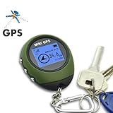 Light weight Mini Personal GPS Receiver and Location Finder Keychain with Dot Matrix Display