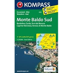 Monte Baldo S�d 1 : 25 000: Wanderkarte mit Radwegen. GPS-genau