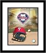 Philadelphia Phillies MLB Framed 8x10 Photograph Team Logo and Baseball Cap Collage
