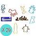 12 Silly Bandz : 6 TOYS STORY + 6 Rubber Band Bracelets_s-1