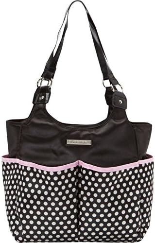 Smart Mommy Bags Classy Sassy Black and White Polka Dot Diaper Bag (Black und White)