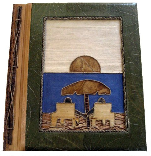 All Natural 40 Photo Handmade Photo Album - Couple At Beach