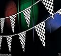 RACING Nascar Daytona Race Car Black & White CHECKERED Pennant FLAG BANNER 100ft