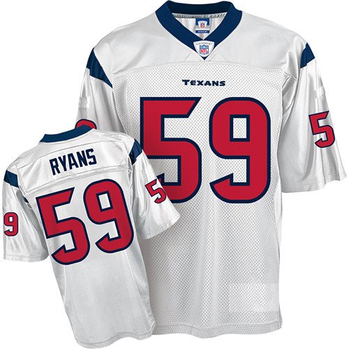 Houston Texans 59 Demeco Ryans White NFL Jerseys Authentic Football Jersey Size 48-56 (Please Select the Size When You Order, Can Do Drop Shipping)