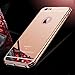 iPhone 6S Plus Case,Roybens Luxury 2 in 1 [Air Aluminum Bumper + Acrylic Back Plate] Back mirror Anti-Scratch Case Cover for Apple iPhone 6/6S Plus 5.5