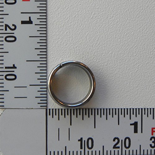 Super Split Rings Triple Wrapped Stainless Steel Select Size (#8 - 1/2