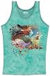 The Mountain Spirit of Flight Birds Butterflies Fantasy Womens Tank Top Shirt