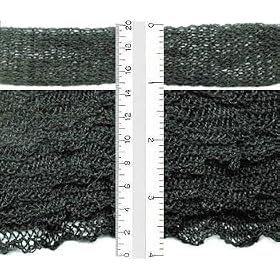 Ruffles Yarn-Black